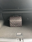 Сумка-органайзер в багажник EVA черная с красной строчкой малая