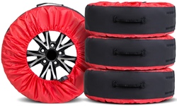 Чехлы для хранения колес Autoflex широкие черно-красные