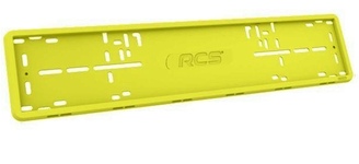 Рамка номерного знака желтая силиконовая RCS
